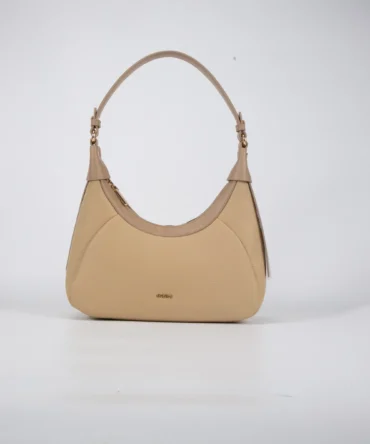 A petite women's handbag with an elegant design - beige